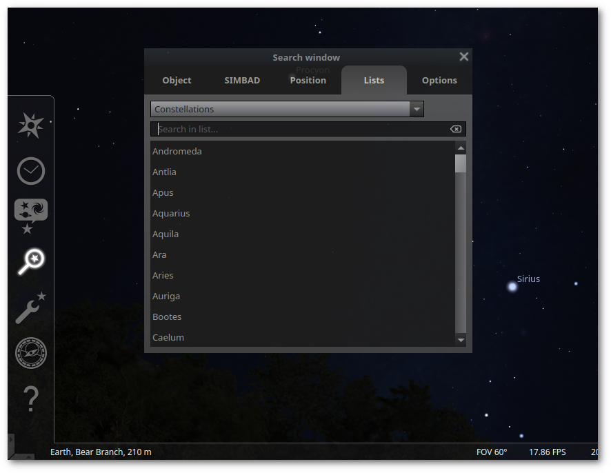 Object lists